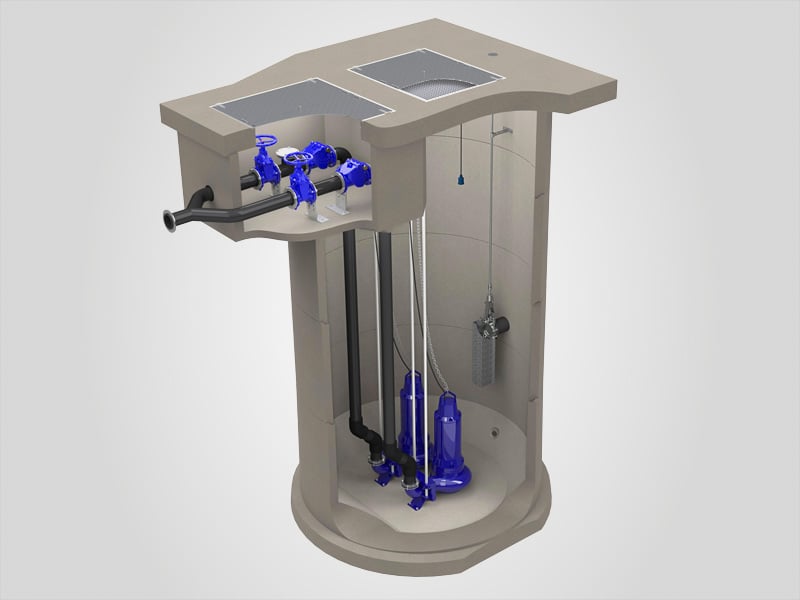 EnviroLift Concrete Pump Station-2