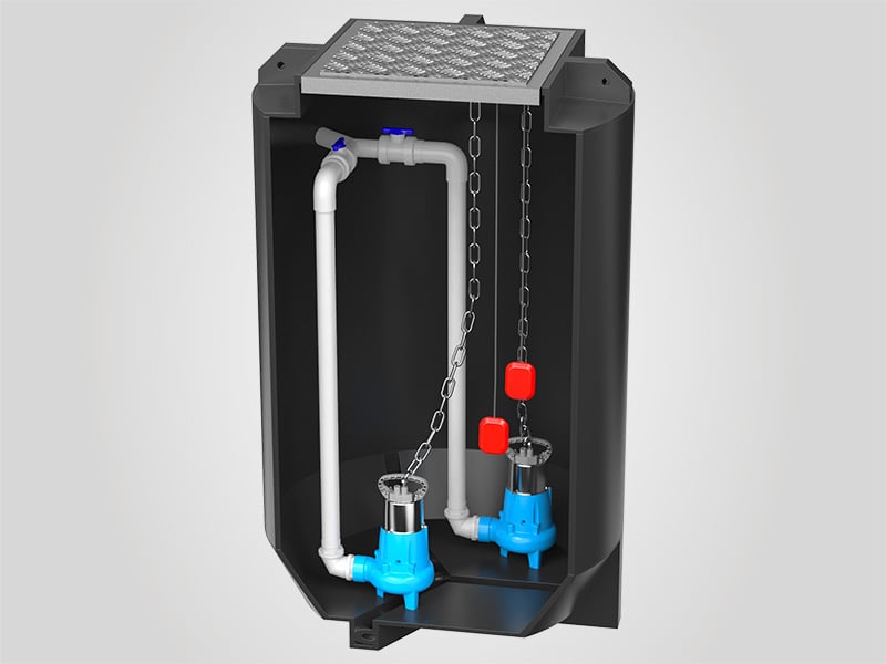 DrainAce Polyethlyene Pump Station