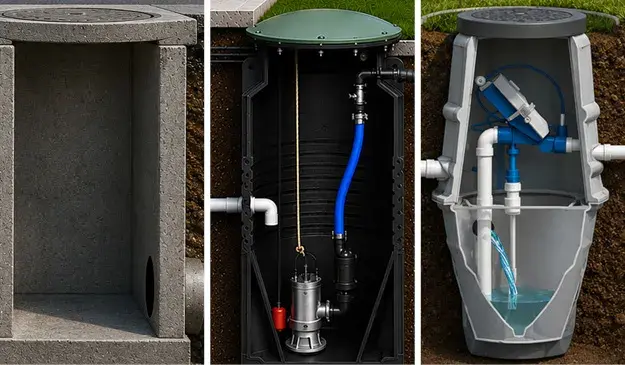 gravity sewer vs pressure sewer