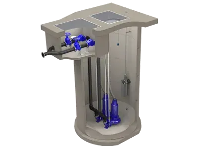 EnviroLift concrete pump station